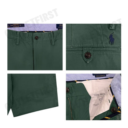 POLO RALPH LAUREN รุ่น 8-INCH SALINGER STRAIGHT FIT CHINO SHORT CODE: 710799213046 กางเกงขาสั้น กางเกงผู้ชาย กางเกงลำลอง