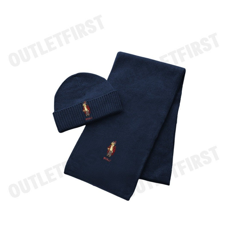 POLO RALPH LAUREN รุ่น HAT & SCARF GIFT SET CODE: 449959535002 เซ็ทหมวกผ้าพันคอ หมวกไหมพรม ผ้าพันคอ