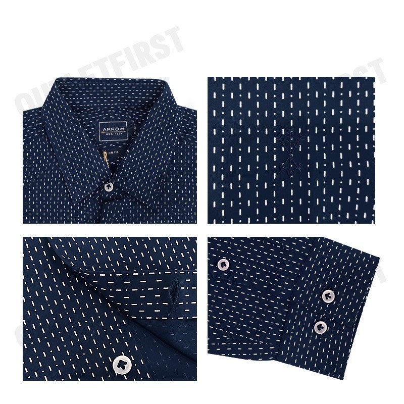 ARROW รุ่น BAMBOO SHIRT CODE: MACS510W2BSNV เสื้อเชิ้ตแขนยาว เสื้อเชิ้ตผู้ชาย เสื้อเชิ้ตทำงาน