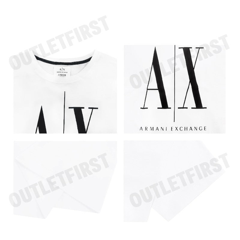 ARMANI EXCHANGE รุ่น RELAXED FIT ICON PROJECT T-SHIRT CODE: 8NYTCX YJG3Z 5100 เสื้อยืดคอกลม เสื้อแขนสั้น เสื้อผู้หญิง
