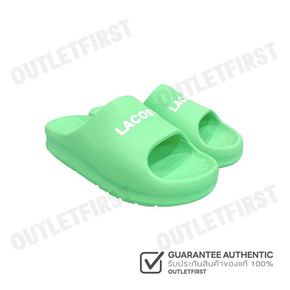 LACOSTE รุ่น MEN'S SERVE SLIDE 2.0 SLIDES CODE: 7-47CMA00151R7 รองเท้าแตะ รองเท้าผู้ชาย รองเท้าสลิปออน