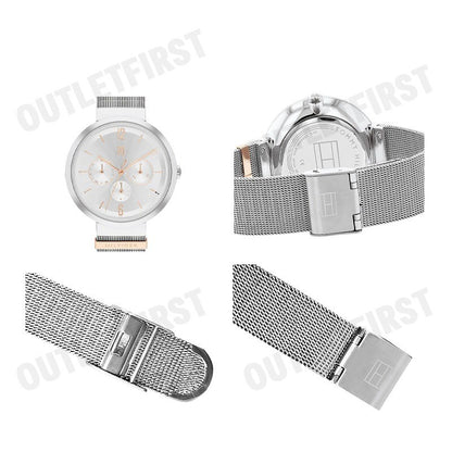 TOMMY HILFIGER รุ่น CARNATION MESH STRAP WATCH CODE: TH1782537 นาฬิกาข้อมือ นาฬิกาผู้หญิง นาฬิกาทอมมี่