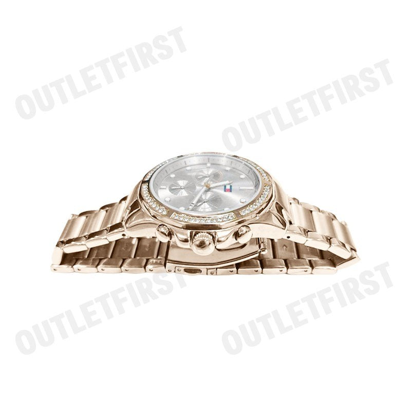 TOMMY HILFIGER รุ่น MULTIFUNCTION DIAL STAINLESS STEEL STRAP WATCH CODE: TH1782572 นาฬิกาข้อมือ ผู้หญิง นาฬิกาโรสโกลด์