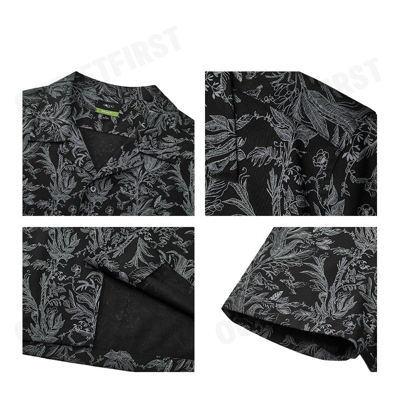 G2000 รุ่น FOREST ALL OVER PRINT CASUAL SHIRT IN RELAXED FIT CODE: 41130464 96 เสื้อเชิ้ต เสื้อแขนสั้น เสื้อผู้ชาย