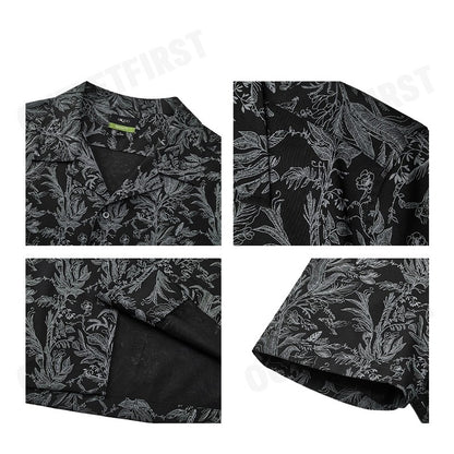 G2000 รุ่น FOREST ALL OVER PRINT CASUAL SHIRT IN RELAXED FIT CODE: 41130464 96 เสื้อเชิ้ต เสื้อแขนสั้น เสื้อผู้ชาย