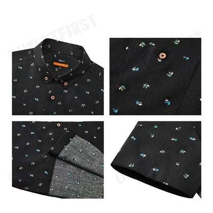 G2000 รุ่น SMALL PALM TREE PRINT CASUAL SHIRT IN SMART FIT CODE: 41130432 96