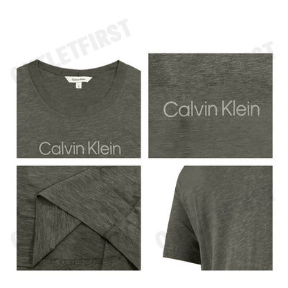 CALVIN KLEIN SWIMWEAR รุ่น MEN'S SHORT SLEEVE T-SHIRT CODE: KM00960 PLI เสื้อยืดคอกลม เสื้อยืดผู้ชาย เสื้อยืดแขนสั้น