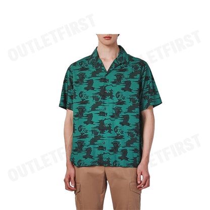 JOHN HENRY รุ่น MEN'S SHORT SLEEVES RELAXED FIT SHIRT (GREEN) CODE: JH F324MSSRL21 เสื้อเชิ้ตแขนสั้น เสื้อเชิ้ต