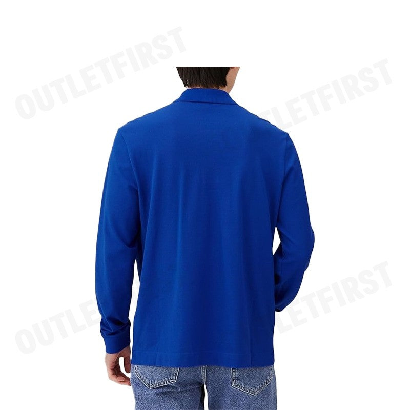 LACOSTE รุ่น MEN'S POLO SHIRT OFFICIAL CLOCK LONG SLEEVE POLO SHIRT CODE: PH5723 10 JQ0 เสื้อโปโลแขนยาว เสื้อโปโลผู้ชาย