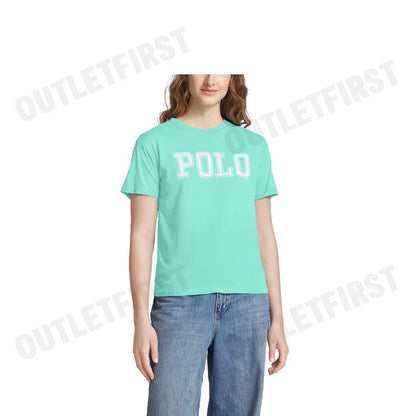POLO RALPH LAUREN รุ่น LOGO JERSEY CREWNECK TEE CODE: 211935591003 เสื้อยืดคอกลม เสื้อยืดแขนสั้น เสื้อยืดผู้หญิง