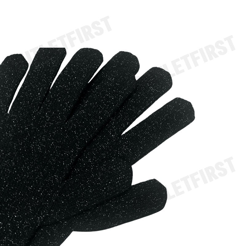 ARMANI EXCHANGE รุ่น LUREX YARN GLOVES CODE: 944617 4F305 00020 ถุงมือ ถุงมือสีดำ สำหรับผู้ชายผู้หญิง
