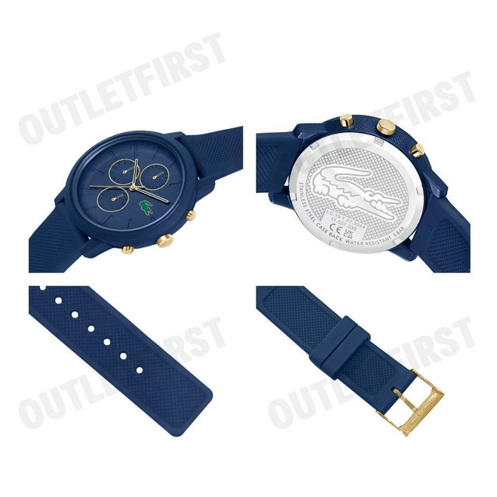 LACOSTE รุ่น MEN'S LACOSTE.12.12 CHRONO SILICONE WATCH CODE: LC2011248 นาฬิกาข้อมือ นาฬิกาผู้ชาย นาฬิกาลาคอส