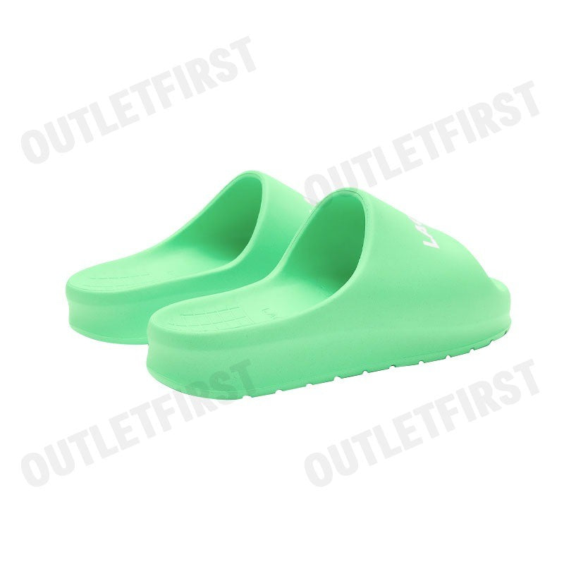 LACOSTE รุ่น MEN'S SERVE SLIDE 2.0 SLIDES CODE: 7-47CMA00151R7 รองเท้าแตะ รองเท้าผู้ชาย รองเท้าสลิปออน