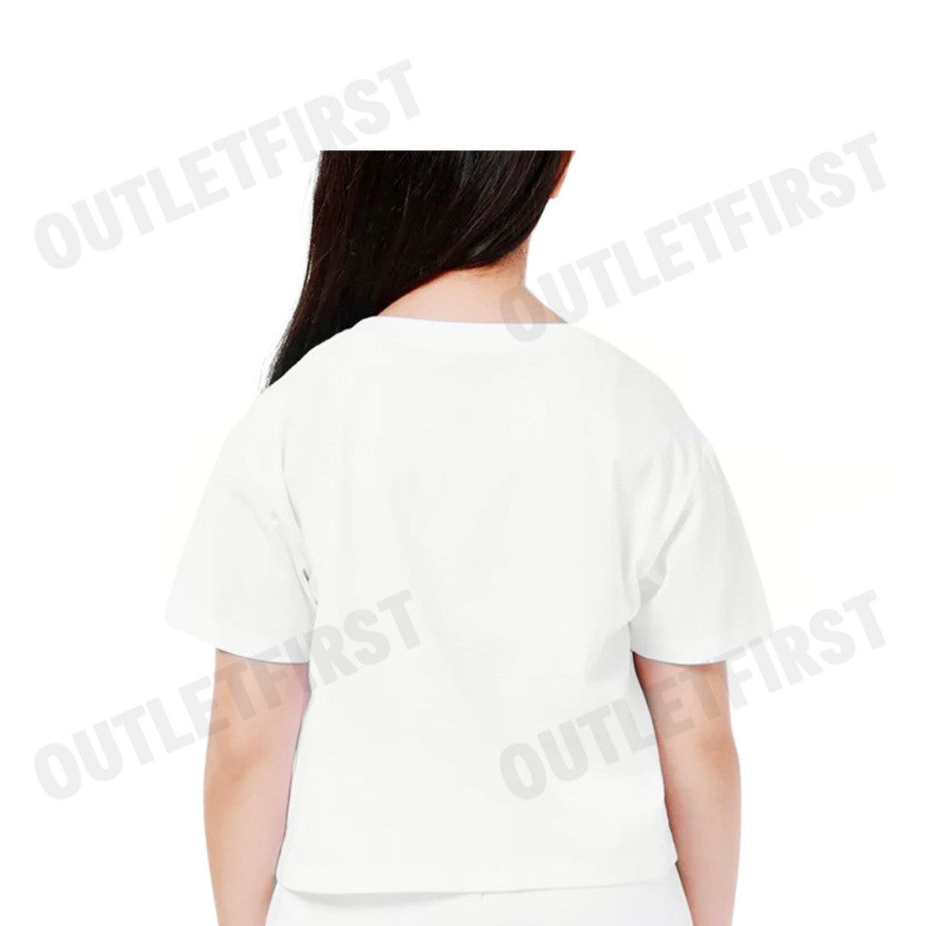 LEE CROPPED FIT NEW PREPS COLLECTION GIRL TEE SHORT SLEEVE [KIDS] COLOR WHITE CODE: LK F124BTSSN07