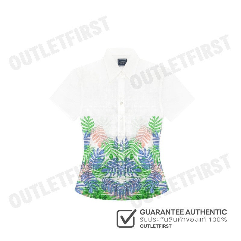 ARROW รุ่น WOMEN'S TROPICAL SHIRT CODE: WACC527S3CSGR เสื้อเชิ้ตแขนสั้น เสื้อเชิ้ตผู้หญิง เสื้อเชิ้ต