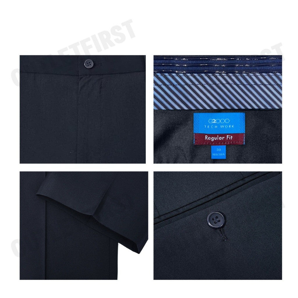 G2000 รุ่น MEN CLOTHING SWEAT WICKING MULTI-WAY STRETCH CASUAL PANTS REGULAR FIT CODE: 41153641 79 กางเกงสแล็ค ทำงาน