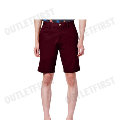 JOHN HENRY รุ่น MEN'S SLIM FIT SHORTS PANT (BURGUNDY) CODE: JH S424MSHSM11 กางเกงขาสั้น กางเกงลำลอง กางเกงผู้ชาย
