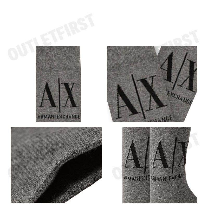 ARMANI EXCHANGE รุ่น TENNIS SOCKS WITH LOGO CODE: 953033 CC653 00048  ถุงเท้าข้อยาว ถุงเท้าสีเทา ถุงเท้าอมานี่