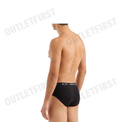 ARMANI EXCHANGE รุ่น MEN'S STRETCH COTTON BRIEF CODE: 957023 CC282 07320 กางเกงชั้นใน กางเกงผู้ชาย กางเกงในสีดำ