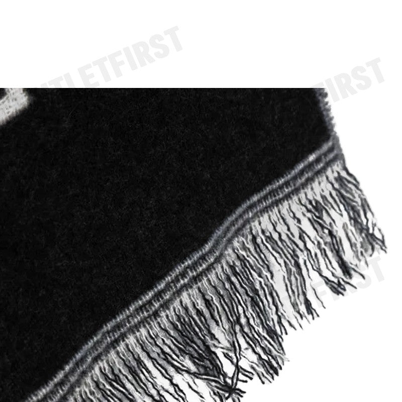 DIESEL รุ่น S-BISC SCIARPA CODE: A06643 OJKKR 9XX ผ้าพันคอ ผ้าพันคอขาวดำ ผ้าคลุมไหล่