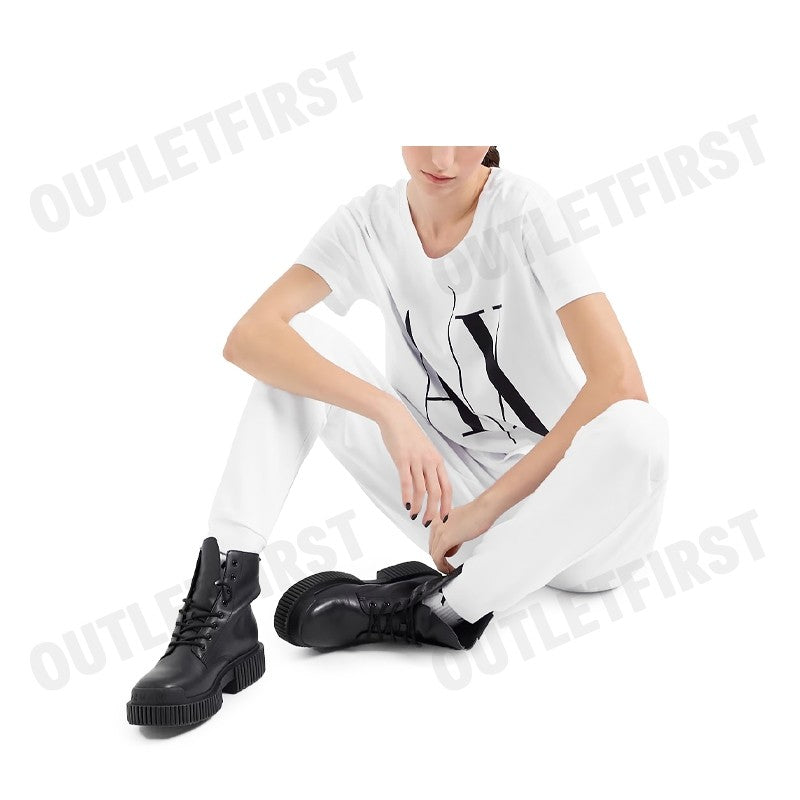 ARMANI EXCHANGE รุ่น RELAXED FIT ICON PROJECT T-SHIRT CODE: 8NYTCX YJG3Z 5100 เสื้อยืดคอกลม เสื้อแขนสั้น เสื้อผู้หญิง