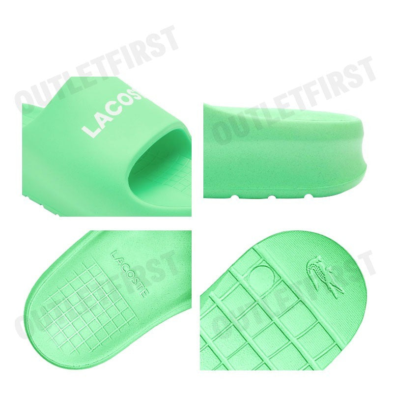 LACOSTE รุ่น MEN'S SERVE SLIDE 2.0 SLIDES CODE: 7-47CMA00151R7 รองเท้าแตะ รองเท้าผู้ชาย รองเท้าสลิปออน