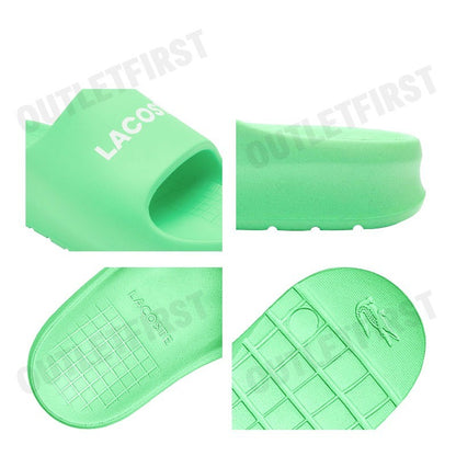 LACOSTE รุ่น MEN'S SERVE SLIDE 2.0 SLIDES CODE: 7-47CMA00151R7 รองเท้าแตะ รองเท้าผู้ชาย รองเท้าสลิปออน