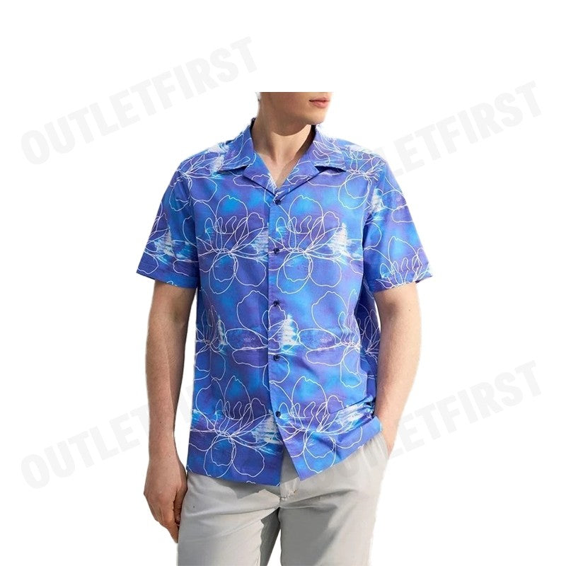 G2000 รุ่น SOFT TOUCH STRETCH FLORAL SKETCH ALL OVER PRINT CASUAL SHIRT IN RELAXED FIT CODE: 41139714 65 เสื้อเชิ้ต