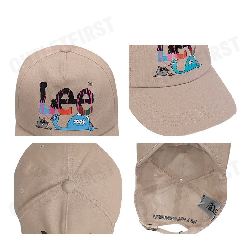 LEE รุ่น UNISEX CAP LEE x MILLIONSMONSTER COLLECTION CODE: LE F324UHATN35 หมวกแก๊ป หมวกเบสบอล หมวกผู้ชายผู้หญิง