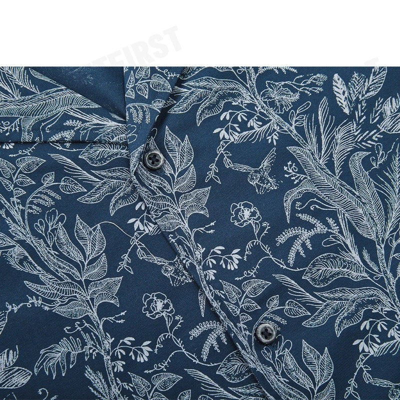 G2000 รุ่น FOREST ALL OVER PRINT CASUAL SHIRT IN RELAXED FIT CODE: 41130464 78 เสื้อเชิ้ต เสื้อแขนสั้น เสื้อผู้ชาย
