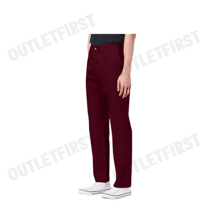 JOHN HENRY รุ่น MEN'S STRETCH CHINO PANTS (BURGUNDY) CODE: JH S424MPTRG10 กางเกงขายาว กางเกงขายาวผู้ชาย กางเกง