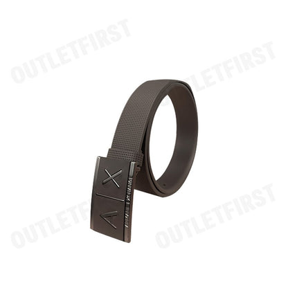 ARMANI EXCHANGE รุ่น LEATHER BELT WITH RECTANGULAR BUCKLE CODE: 951019 CC507 00354 เข็มขัด เข็มขัดผู้ชาย เข็มขัดหนัง