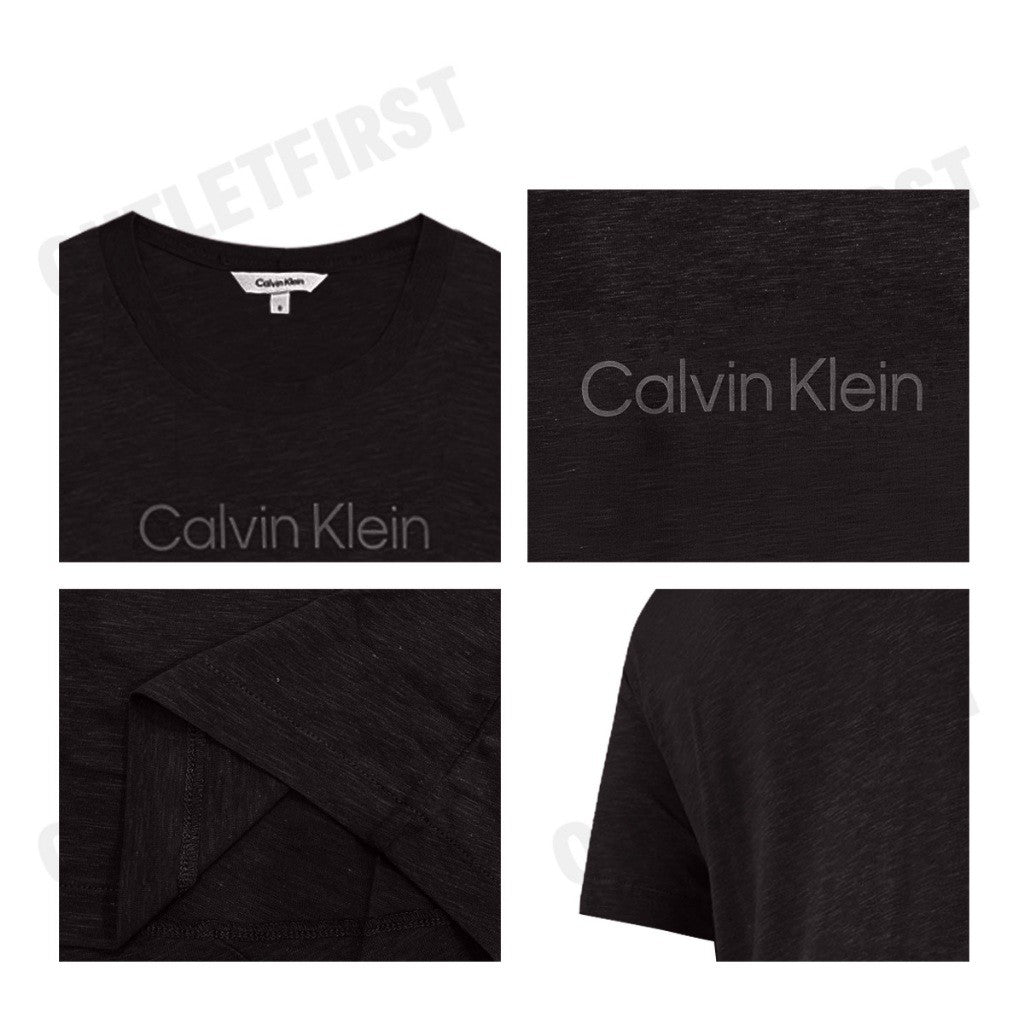 CALVIN KLEIN SWIMWEAR รุ่น MEN'S SHORT SLEEVE T-SHIRT CODE: KM00960 BEH  เสื้อยืดคอกลม เสื้อแขนสั้น เสื้อผู้ชาย