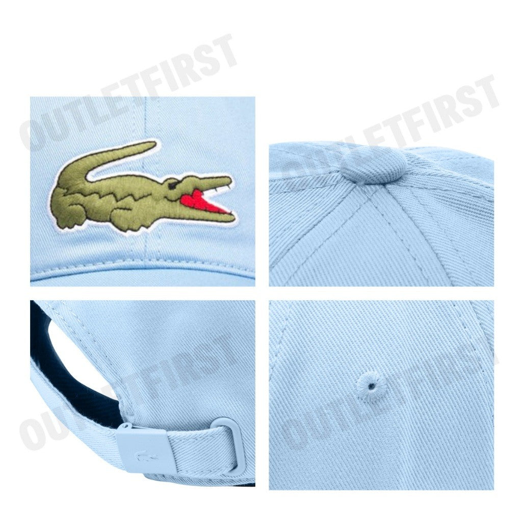 LACOSTE รุ่น UNISEX LACOSTE ADJUSTABLE ORGANIC COTTON TWILL CAP CODE: RK9871 10 HBP หมวกแก็ป หมวกเบสบอล หมวก