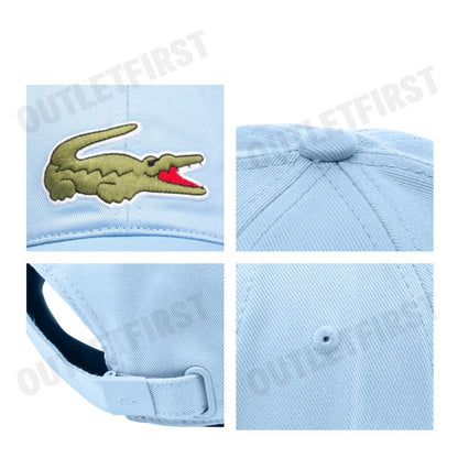 LACOSTE รุ่น UNISEX LACOSTE ADJUSTABLE ORGANIC COTTON TWILL CAP CODE: RK9871 10 HBP หมวกแก็ป หมวกเบสบอล หมวก