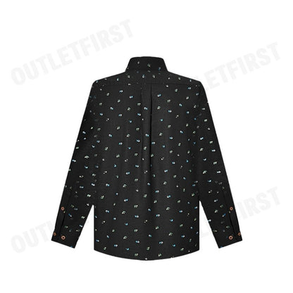 G2000 รุ่น MEN CLOTHING COTTON OXFORD PALM TREE PRINTED SHIRT SMART FIT CODE: 41120432 96 เสื้อเชิ้ตแขนยาว เสื้อเชิ้ต