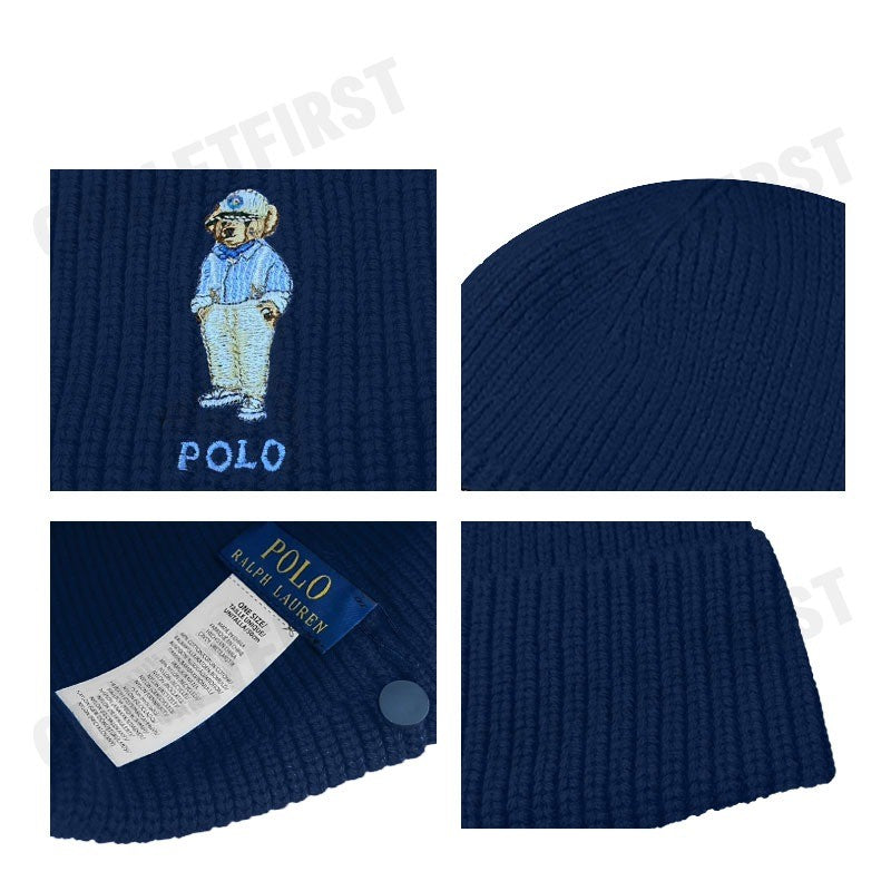 POLO RALPH LAUREN รุ่น POLO BEAR RIB-KNIT BEANIE CODE: 449959380002  หมวกบีนนี่ หมวกไหมพรม หมวกโปโล