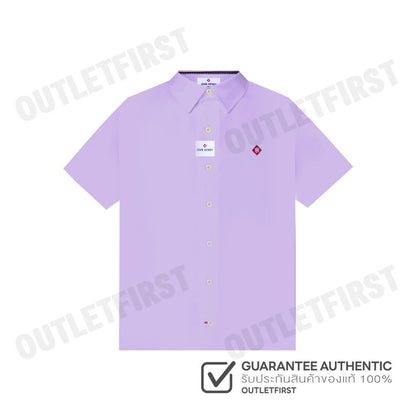 JOHN HENRY รุ่น MEN'S SHORT SLEEVES SLIM FIT SHIRT (PURPLE) CODE: JH F324MSSSM55 เสื้อเชิ้ต เสื้อแขนสั้น เสื้อผู้ชาย