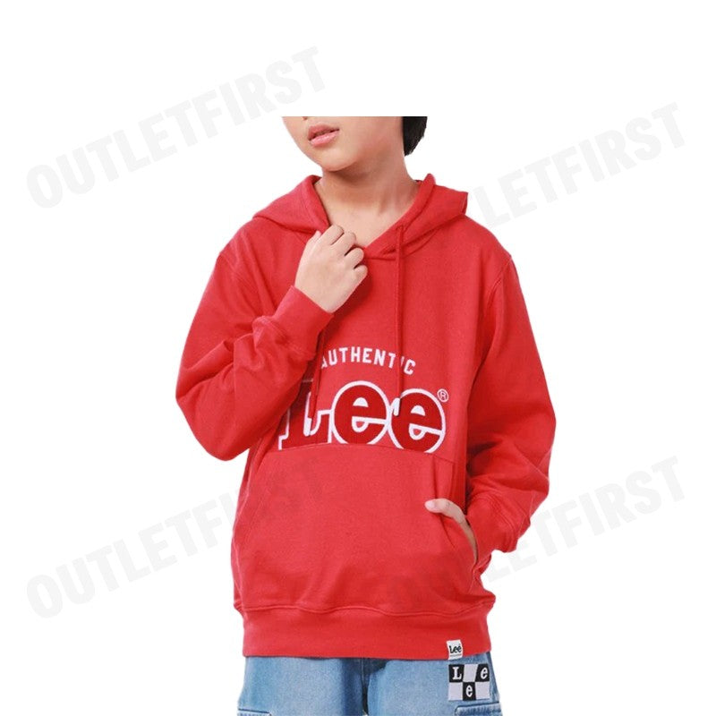 LEE รุ่น BOY'S PULLOVER HOODIE NEW PREPS COLLECTION COMFORT FIT [KIDS] CODE: LK F124BHODN03 เสื้อสเวตเตอร์แขนยาว