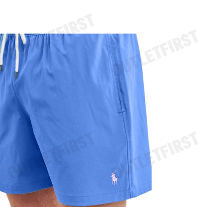 POLO RALPH LAUREN รุ่น PONY-EMBROIDERED SWIM SHORTS CODE: 710829851051 กางเกงขาสั้น กางเกงผู้ชาย กางเกงว่ายน้ำ