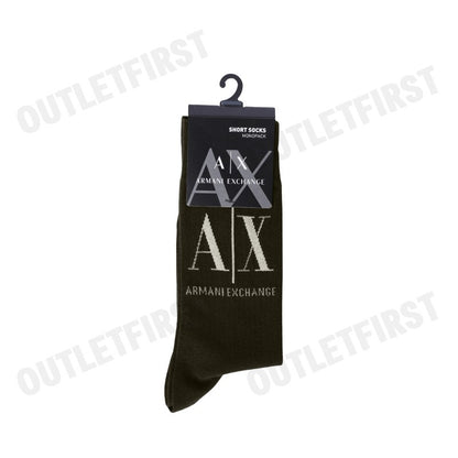 ARMANI EXCHANGE รุ่น TENNIS SOCKS WITH LOGO CODE: 953033 CC653 32840 ถุงเท้าข้อยาว ถุงเท้าน้ำตาล ถุงเท้าอมานี่