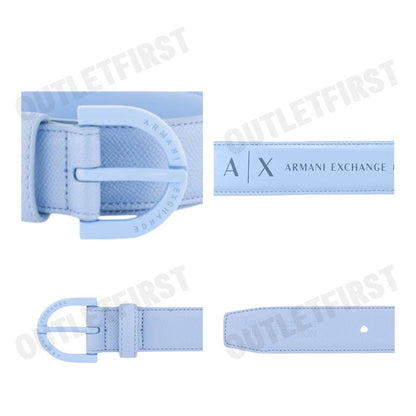 ARMANI EXCHANGE รุ่น WOMAN'S TONGUE BELT CODE: 941180 4R750 24532 เข็มขัด เข็มขัดผู้หญิง เข็มขัดสีฟ้า