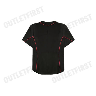 ARMANI EXCHANGE รุ่น WOMEN'S BLOUSE CODE: 6HYH18 YNKSZ 1200 เสื้อยืดคอกลม เสื้อยืดผู้หญิง เสื้อยืดสีดำแขนสั้น