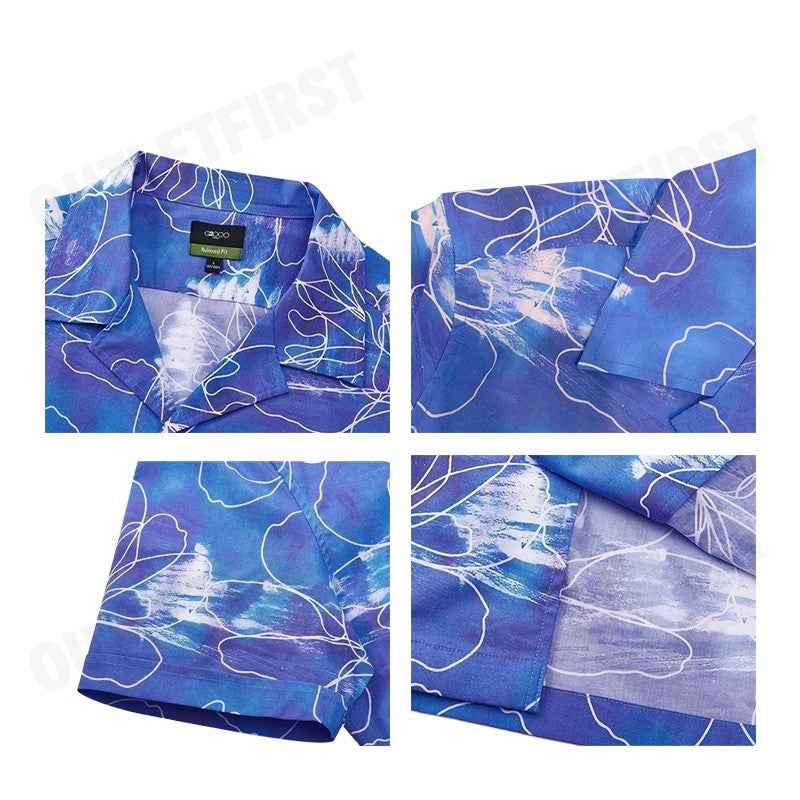 G2000 รุ่น SOFT TOUCH STRETCH FLORAL SKETCH ALL OVER PRINT CASUAL SHIRT IN RELAXED FIT CODE: 41139714 65 เสื้อเชิ้ต