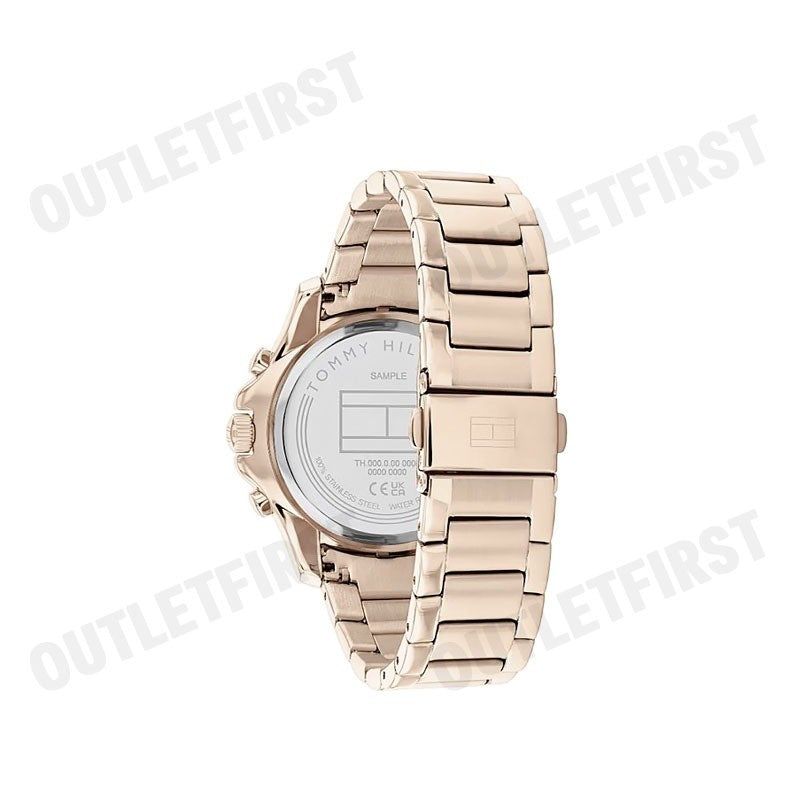TOMMY HILFIGER รุ่น MULTIFUNCTION DIAL STAINLESS STEEL STRAP WATCH CODE: TH1782572 นาฬิกาข้อมือ ผู้หญิง นาฬิกาโรสโกลด์