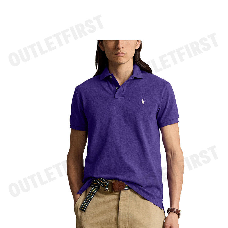 POLO RALPH LAUREN รุ่น CUSTOM SLIM FIT MESH POLO SHIRT CODE: 710680784397 เสื้อโปโล เสื้อผู้ชาย เสื้อแขนสั้น