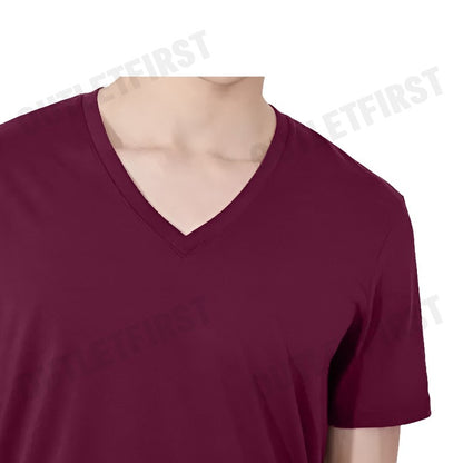 ARMANI EXCHANGE รุ่น SLIM FIT T-SHIRT IN PIMA COTTON JERSEY CODE: 8NZT75 ZJA5Z 14BC เสื้อยืดคอวี เสื้อยืดผู้ชาย เสื้อยืด