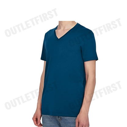 ARMANI EXCHANGE รุ่น SLIM FIT T-SHIRT IN PIMA COTTON JERSEY CODE: 8NZT75 ZJA5Z 15CR เสื้อยืดคอวี เสื้อยืดผู้ชาย เสื้อยืด