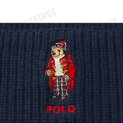 POLO RALPH LAUREN รุ่น POLO BEAR RIB-KNIT BEANIE CODE: 449959381002 หมวกบีนนี่ หมวกไหมพรม หมวกหมี