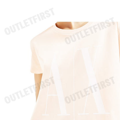 ARMANI EXCHANGE รุ่น WOMEN'S LOGO JERSEY T-SHIRT CODE: 8NYTCX YJG3Z 14BD เสื้อยืดคอกลม เสื้อยืดผู้หญิง เสื้อแขนสั้น
